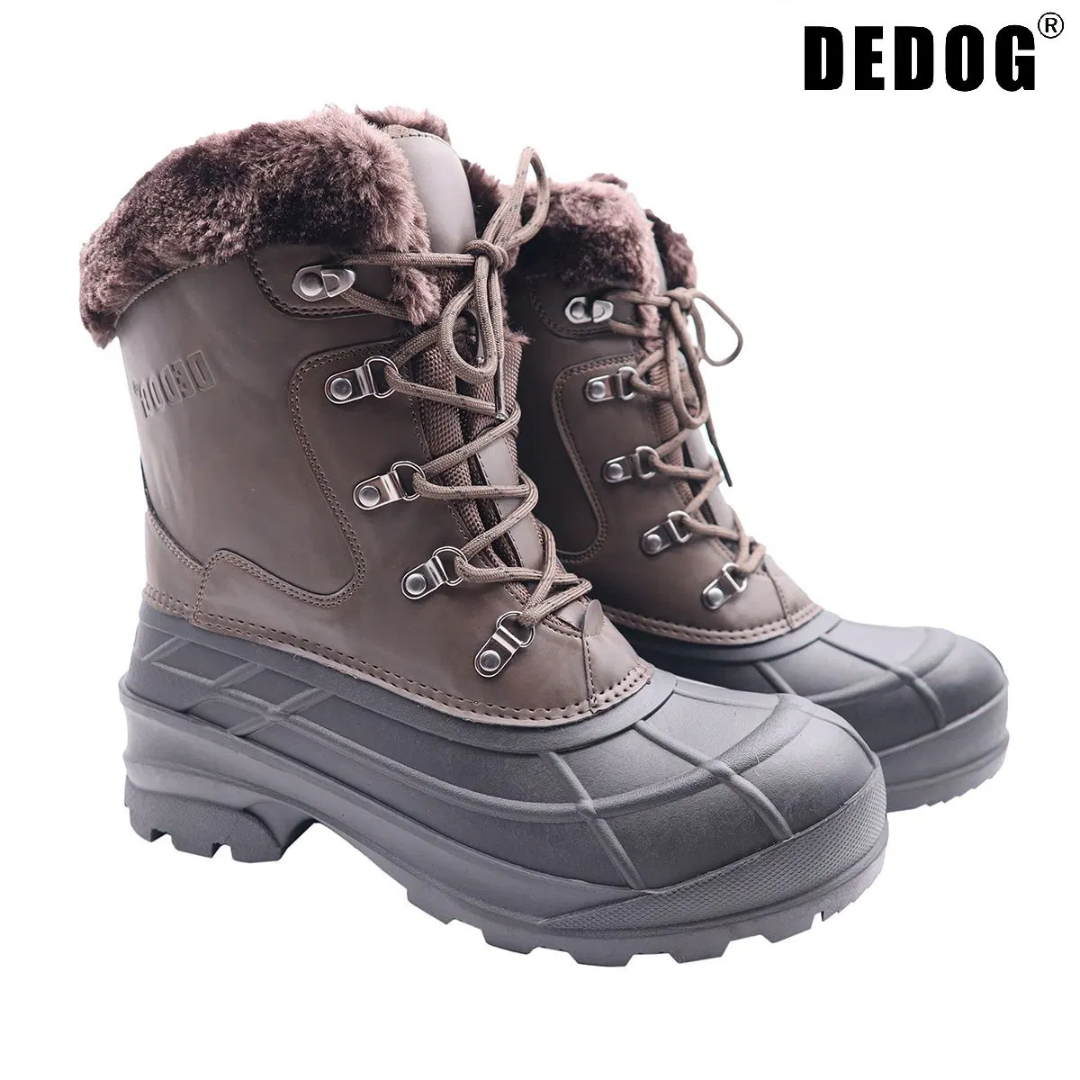 Waterproof Rubber Fishing Deck Boots Leather Boots Slip on Ankle Garden Shoes