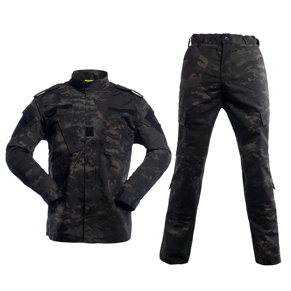 Uniformes tactiques pour hommes Combinaison de combat universelle de l'armée Camouflage Bleu marine Ribstop Uniforme de garde de sécurité de style militaire