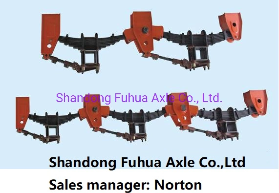 American Fuwa Type Suspension 2 Axles and 3 Axles Trailer Suspension Leaf Spring Suspension