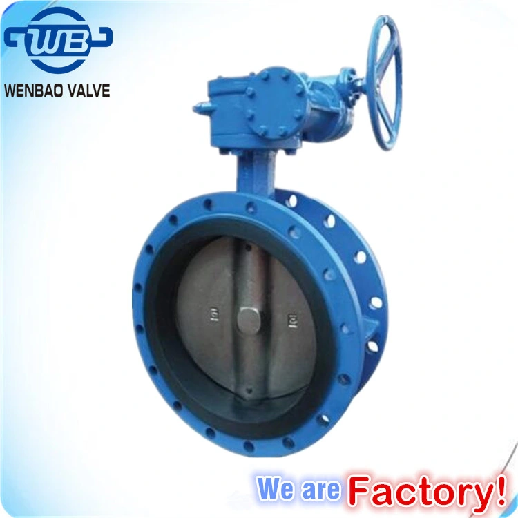 Gear Operated Double Flanged Offset Eccentric Butterfly Valve DN350