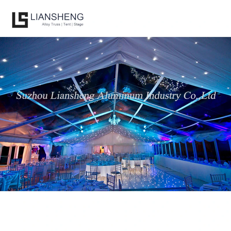 سقف شفاف لحفل الزفاف من طراز PVC (دائرة ظاهرية دائمة) خارجي من طراز "ماركيز" كبير عالي الجودة خيمة حدث الحفل