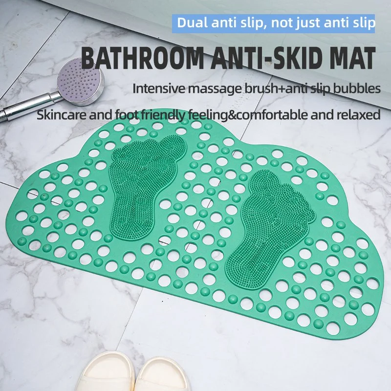 Bathroom Anti-Slip Mat Bath Anti-Fall Massage Floor Mat