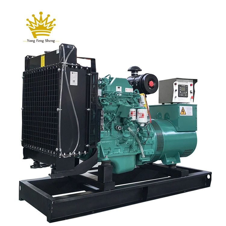 30kw 37.5kVA Three Phase Open Silent Electric Type Home Use Cummins Diesel Generator by Yofen