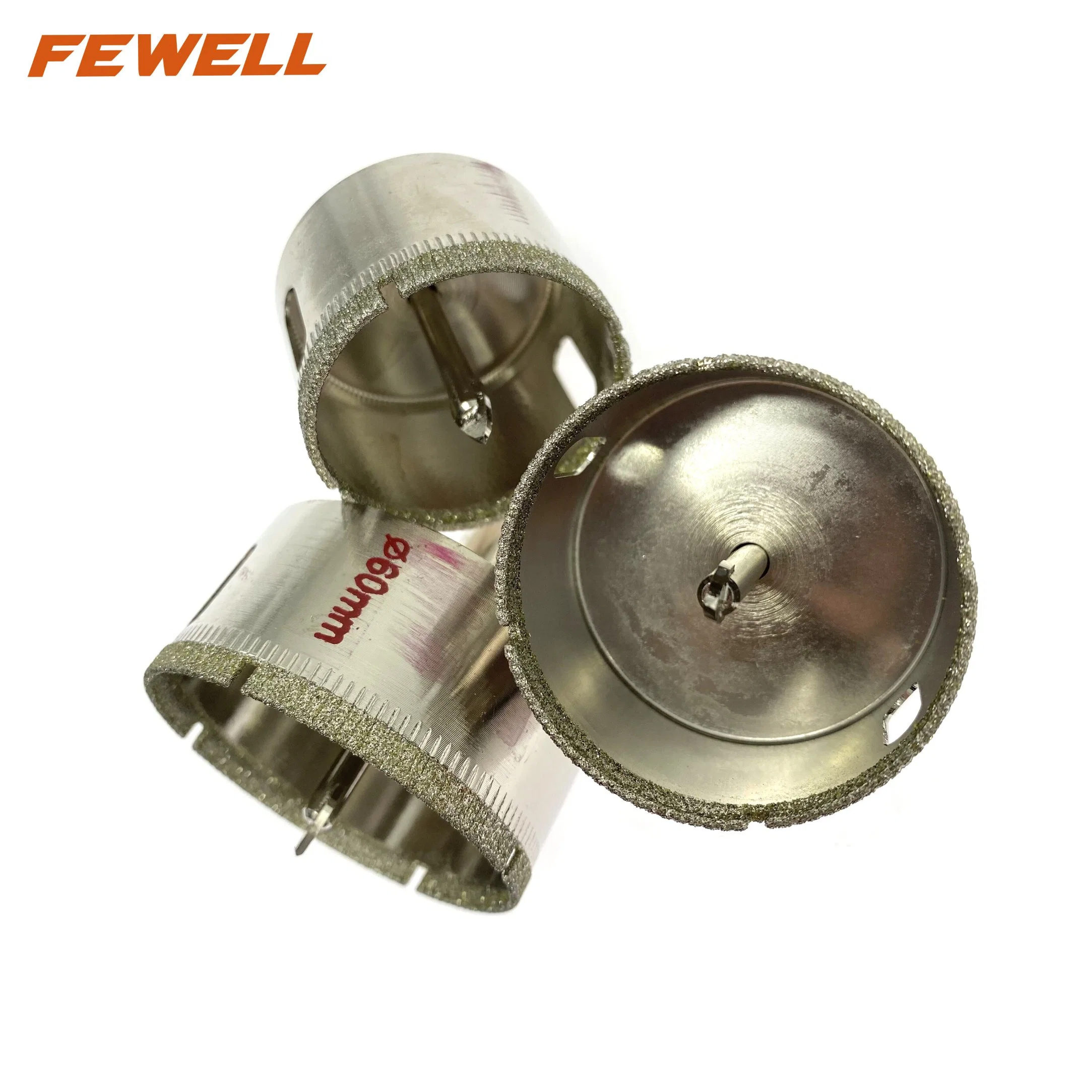 Electroplated Diamond Positioning Core Drill Bits Glass Hole Saw 75mm for Marble Granite Tiles