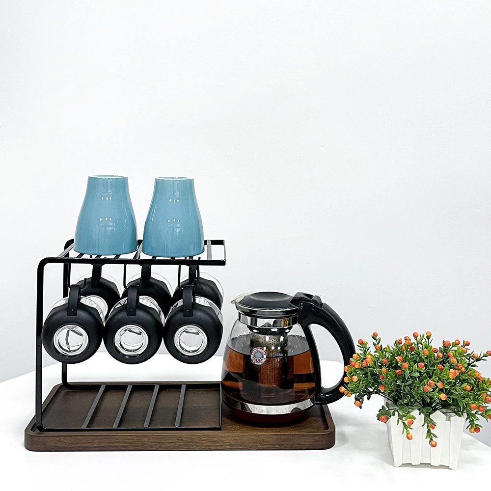 China Wholesale/Supplier Living Room Kitchen Stainless Steel Cup Tea Tray Cold Drink U Hook Cup Holder