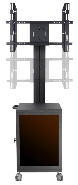 Hot Sale Landscape/Portrait Video Conference Mount / Stand with Media Cabinet