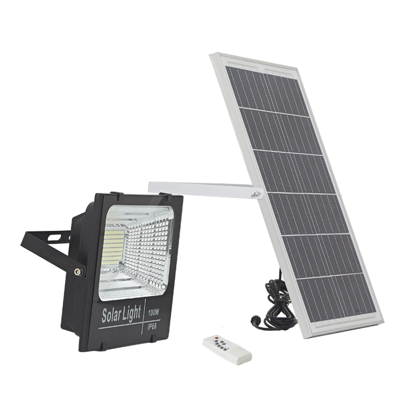 Panel solar impermeable al aire libre Farol Farol Solar de 100W con sensor de movimiento