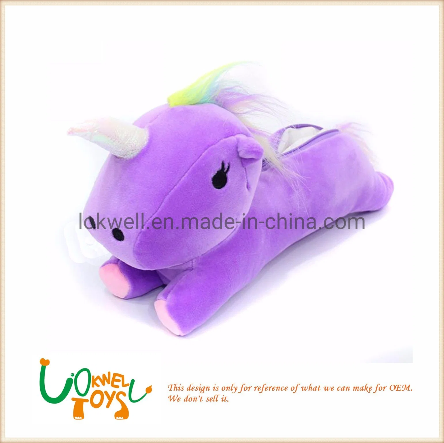 Soft Animal Bag Kids Educational Plush Pencil Case