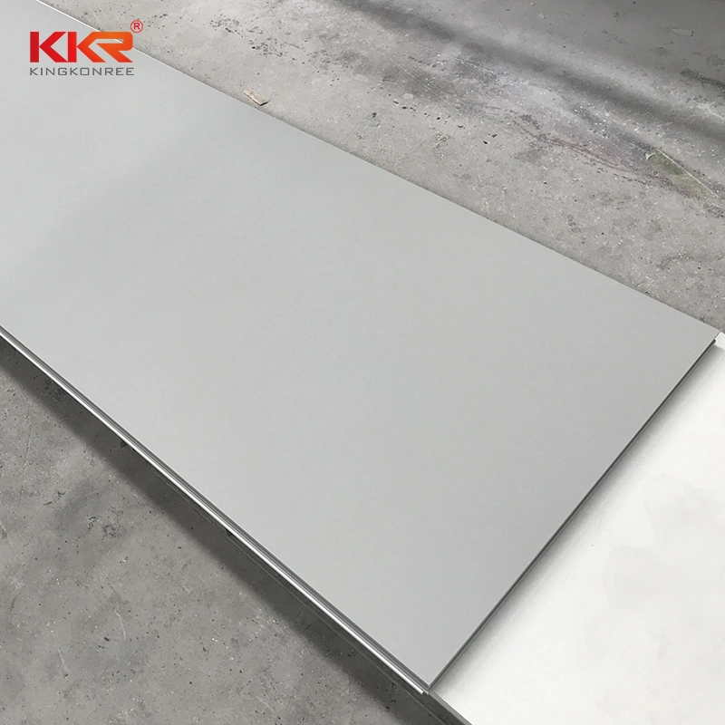 Factory Wholesale/Supplier Grey Color Kitchen Tops Modified Acrylic Solid Surface Plates