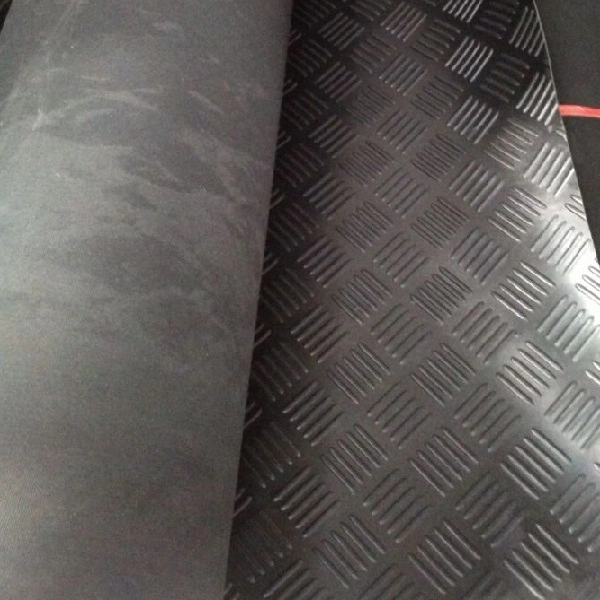 Professional Various Both Textured Waterproof Checker Shaped Rubber Sheet Floor Mat