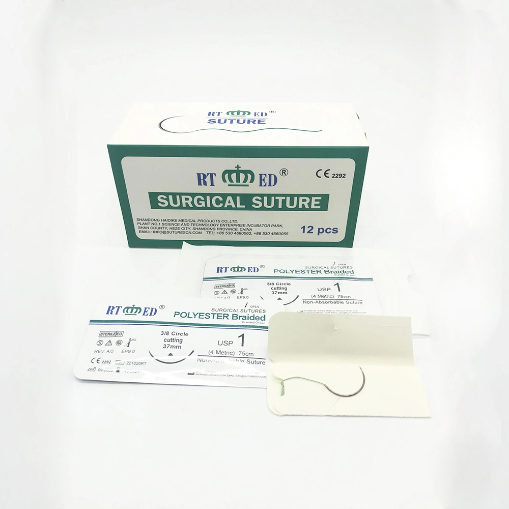 Runte Hdk Non-Absorbable Suture Sterile Polyester Thread Monofilaments Surgical Suture