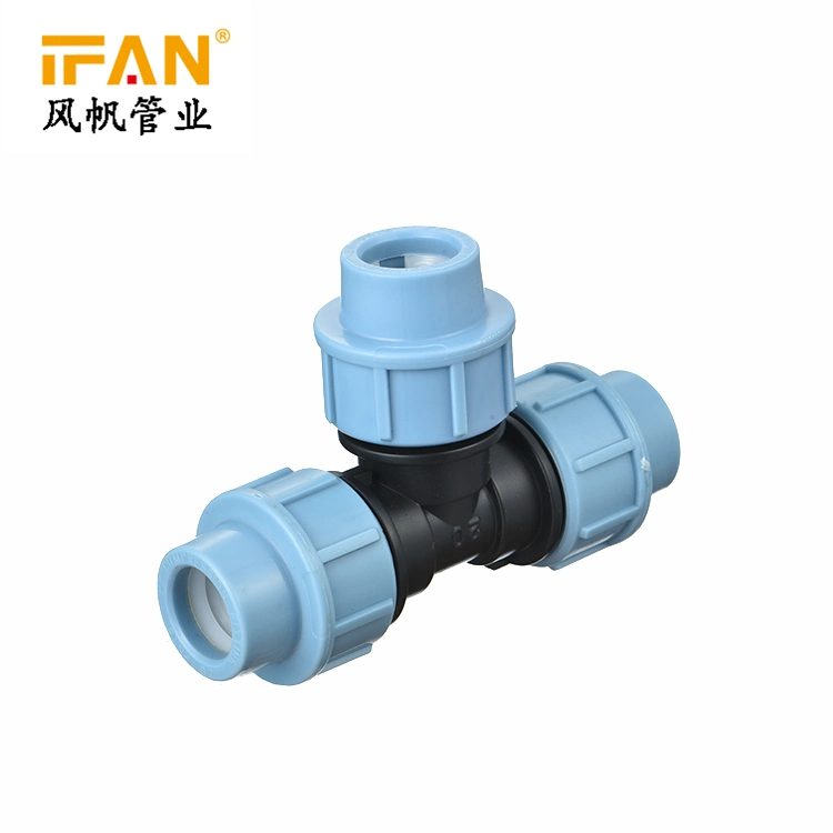 Ifan Pn16 Pressure Plastic Pipe Fittings PE PP Compressing Fitting HDPE Pipe