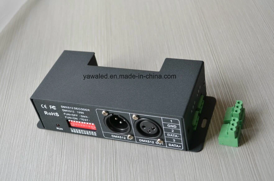 12-24VDC 6A*4CH DMX512 Decoder 15kHz at 256 Grey Steps or 8kHz at 4096 Grey Steps