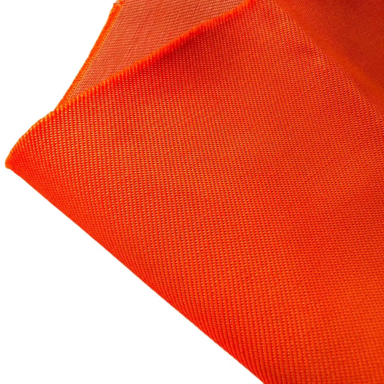 Wasserabweisender Twill aus fluoreszierender Orange-Baumwolle für hoch sichtbare Arbeitskleidung