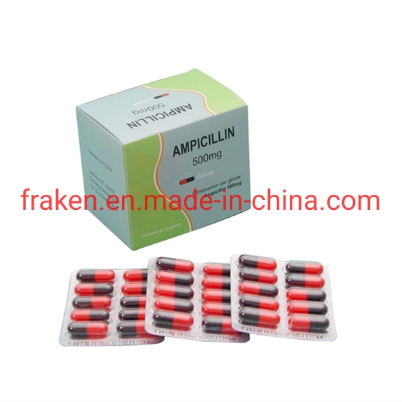 Certificado GMP 125mg/250mg/500mg Cápsulas de ampicilina