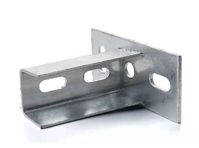 Galvanized Fasteners Mounting Hardware Steel Base Plates for Strut Channels Channel Strut Fittings