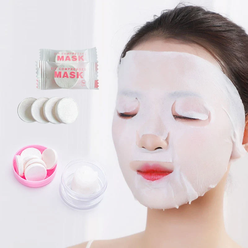 Disposable Compressed Beauty Face Mask Paper Skin Care Moisturizing DIY Sheet Cotton Compressed Facial Mask