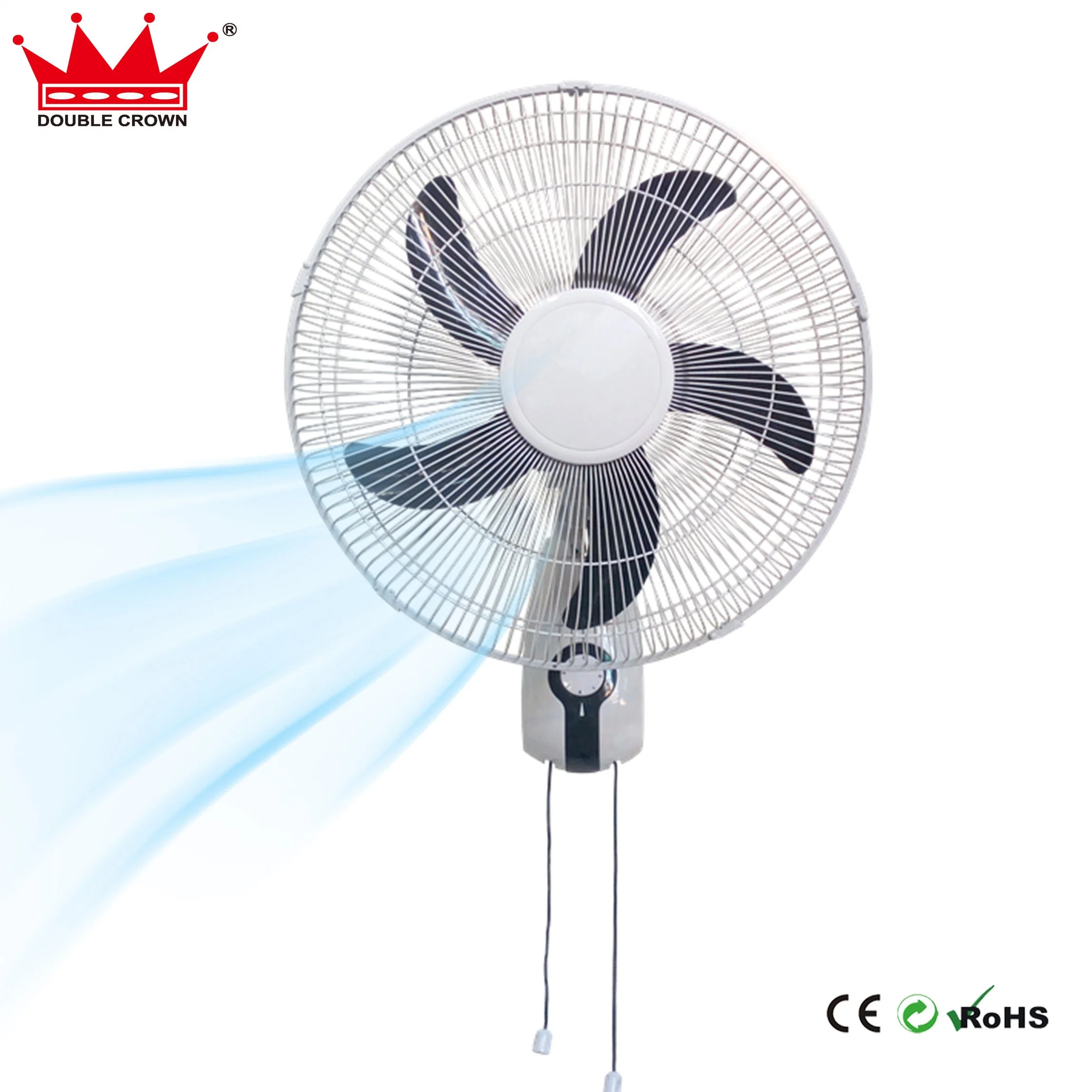 Montagem na parede com circulação de ar silencioso do ventilador de 3 Velocidades 16' ' Alta Velocidade do ventilador montado na parede com motor de Eficiência Energética, 90° oscilando