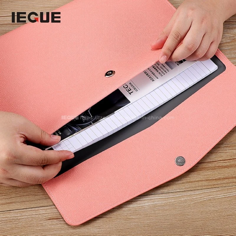 PU Folder A5 Travel Document Paper File Multi Color File Business Office Folder