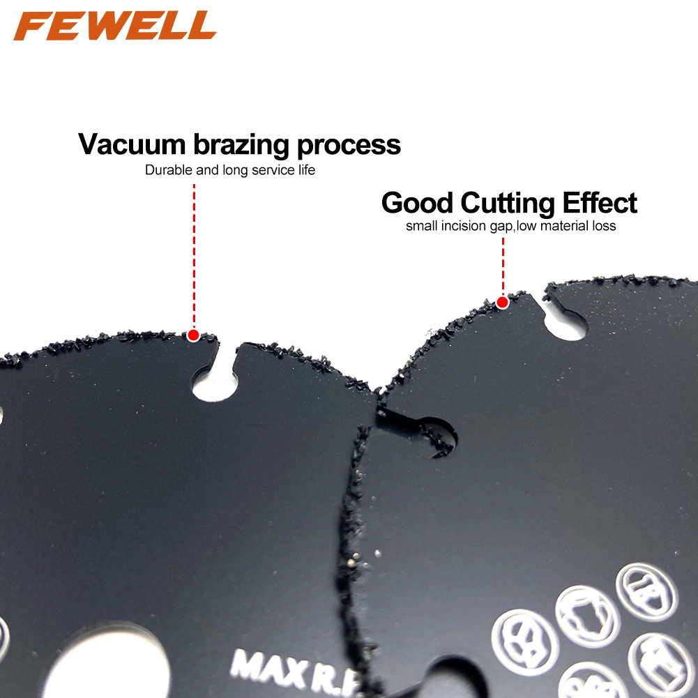 125mm Tungsten Carbide Grit Multi Wheel Cutter Cutting Discs for Wood Plastic