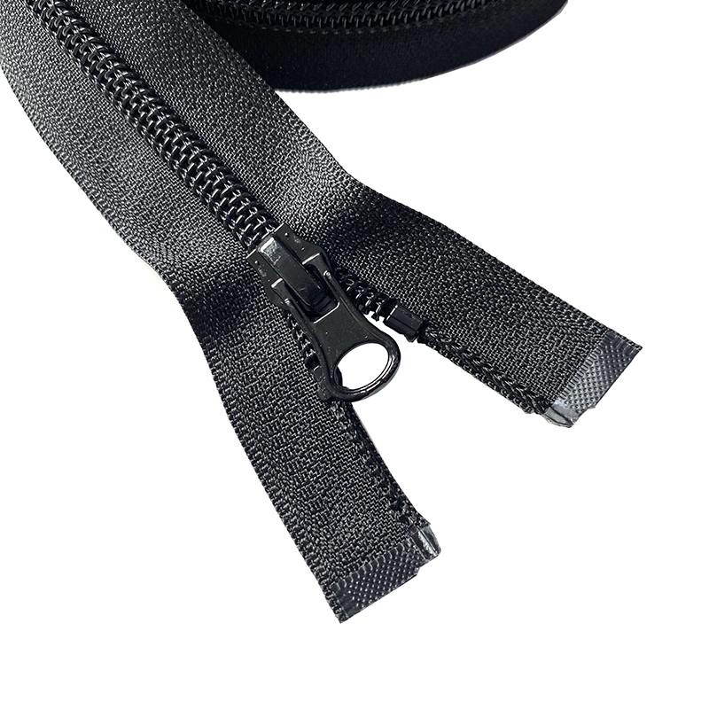 Wholesale/Supplier Custom Logo Long Chain Nylon Zip Black Metal Puller 5# Denim Y2K Zipper for Handbag Pant