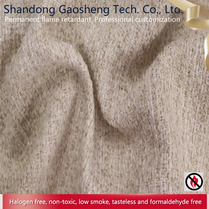 Customized Woven Flame Retardant Sofa Linen Look Upholstery Fabric for Cushions and Chairs