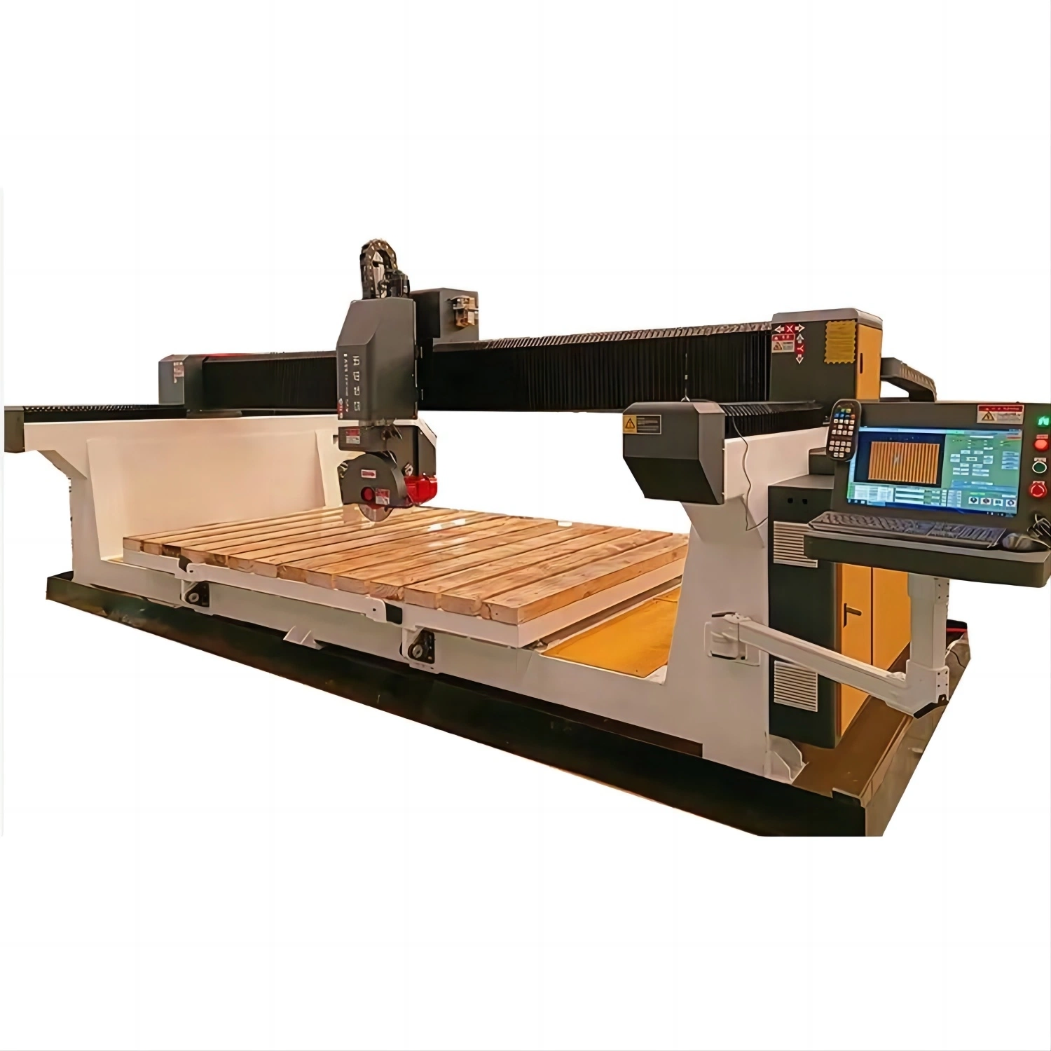 Multifunction 5 Axis Automatic CNC Granite Marble Bridge Saw Cutting Machine for Stone Granite Marble