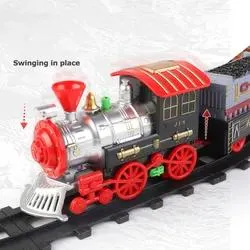 Modelo de batería Eletricos ajustable operados vía férrea de la locomotora juguetes educativos para niños