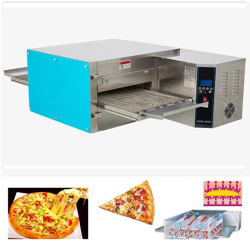 Hot Air Cycle Chain Type Pizza Oven Tunnel Barbecue Tunnel Oven