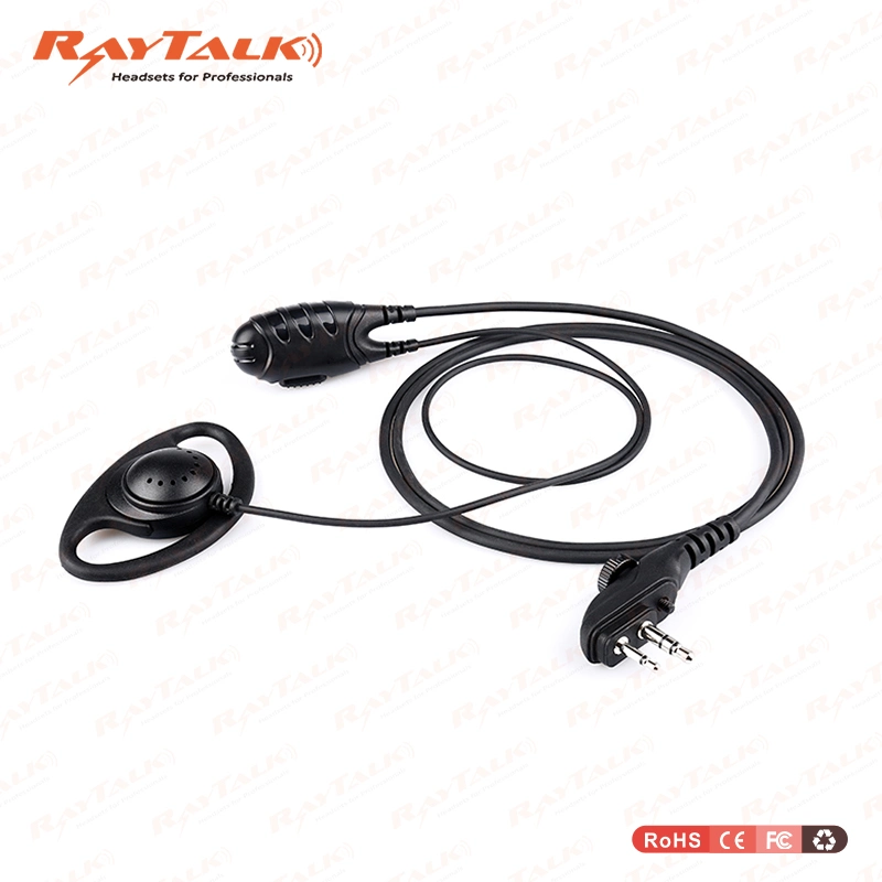 D Ring Ear Hook Earpiece Lapel Microphone for for Hytera Ap500 Series Bp510 Series