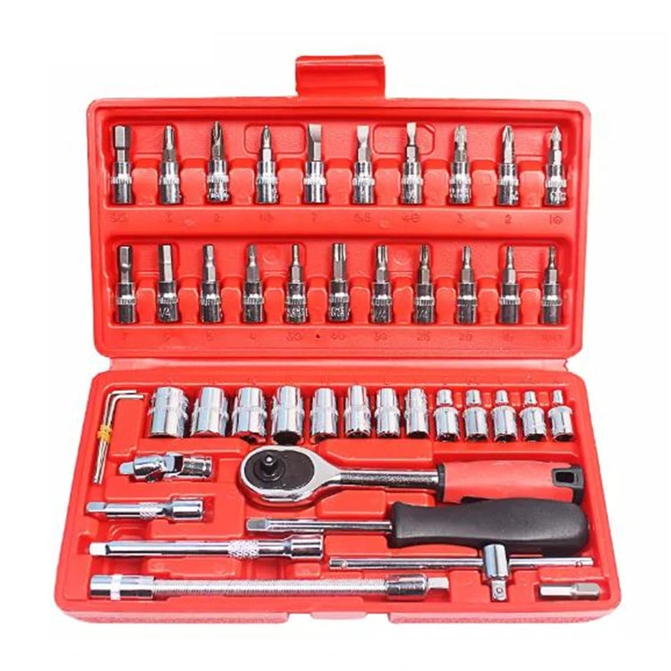 Auto Repair Tools Manual Hardware Wrench Socket Tool Set SRS-46b