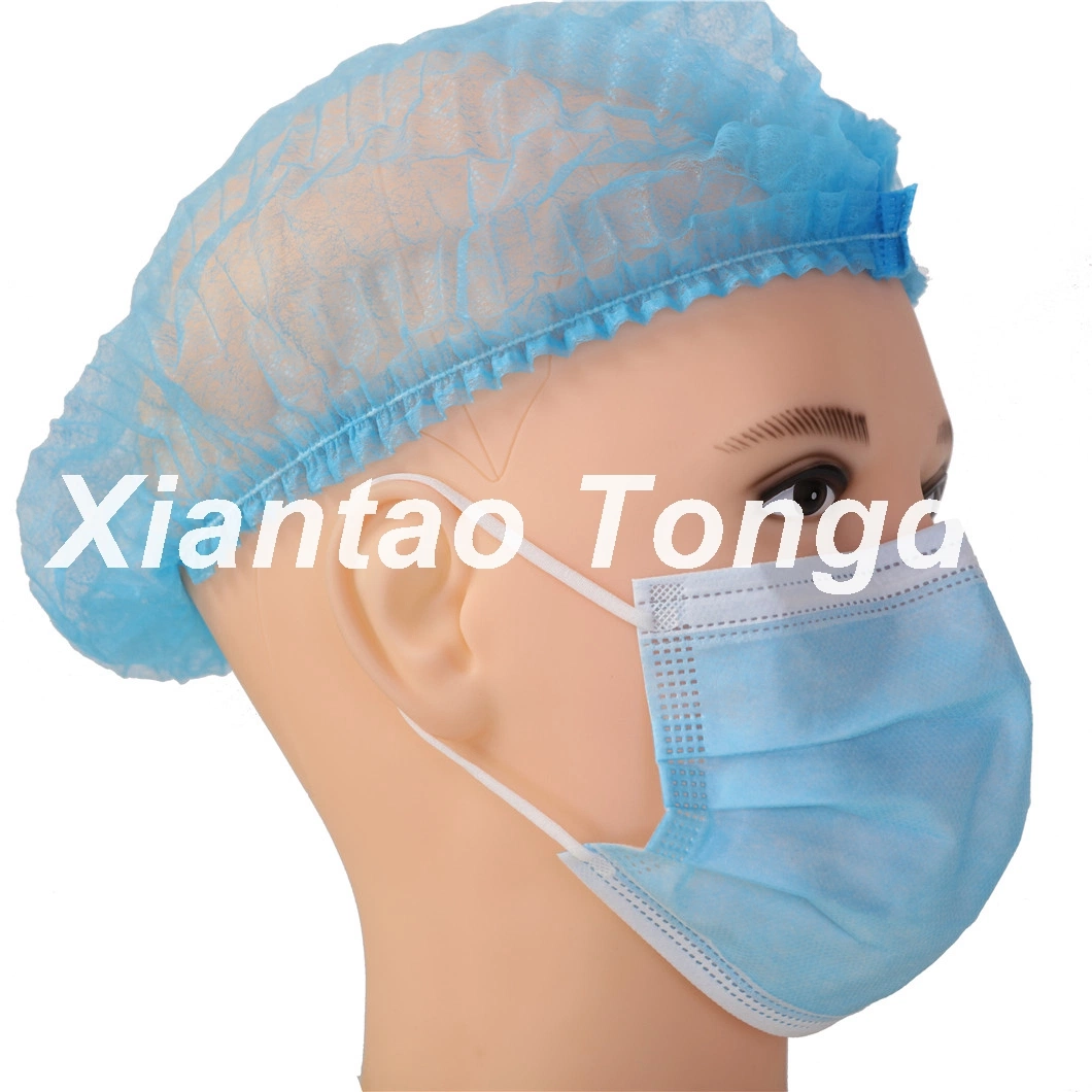 Blue Non Woven PP Medical Mask 3 Layers Type Iir Earloop Surgical Face Mask