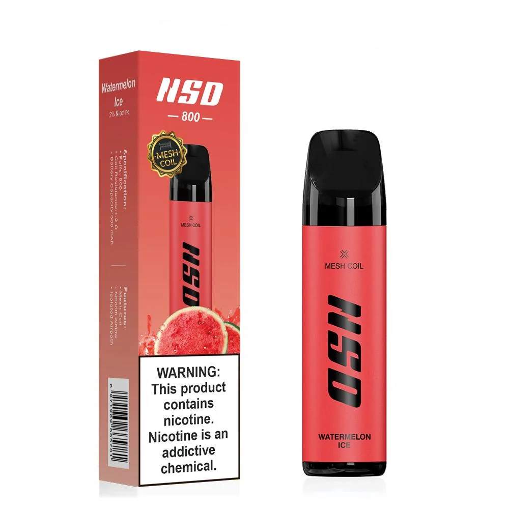 Envío rápido de la línea de Europe Direct Apple sabor hielo estilo pluma desechable cigarrillo E Vape 800 inhalaciones Shisha palos