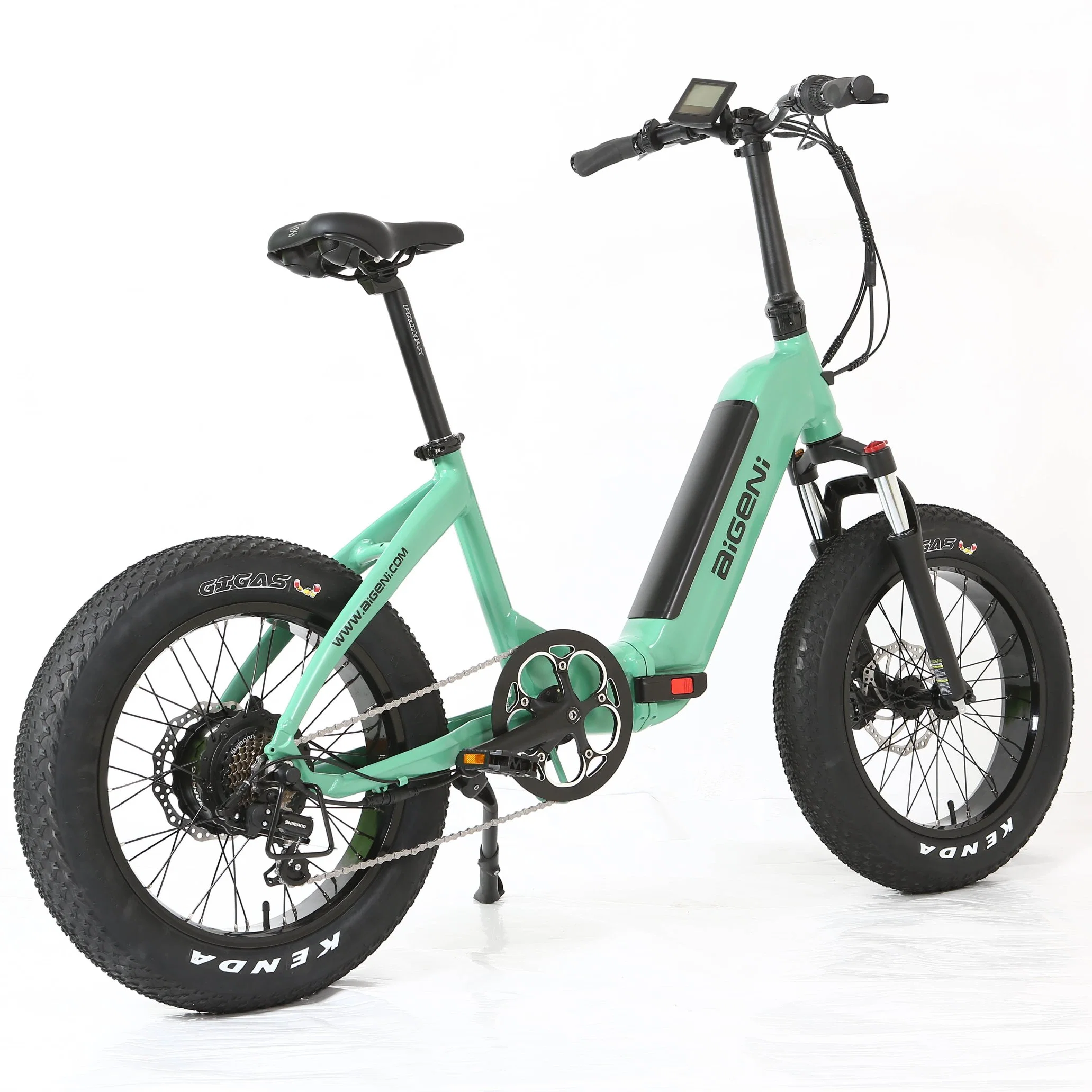 20'' Fat Tire Mate Verde Mini bicicleta eléctrica plegable para Venta AG2021