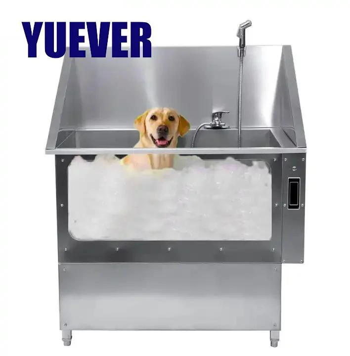 Yuever Medical Steler Steel Dog Grooming Bath Tub Spa الاستحمام منتجات الحيوانات الأليفة