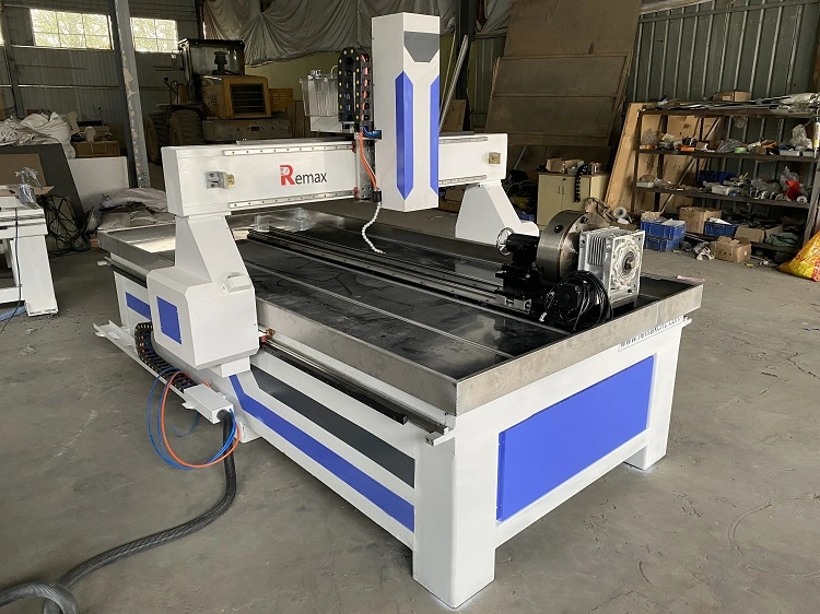 4 máquina de grabado rebajadora CNC de ejes 1325 3D CNC Madera Máquina de enrutador con eje giratorio