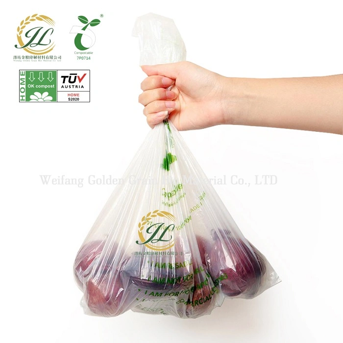 Envases Plastico Compostable Produce Bag Selladora De Bolsas Biodegradable Grocery Bag Ellesse Bags on Rollos