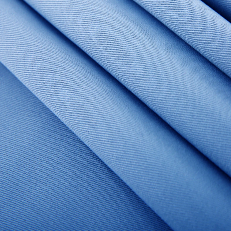 Free Sample Continious Reactive Dye Uniform Tc Fabric Stable Quality Twill Fabric for Workwear