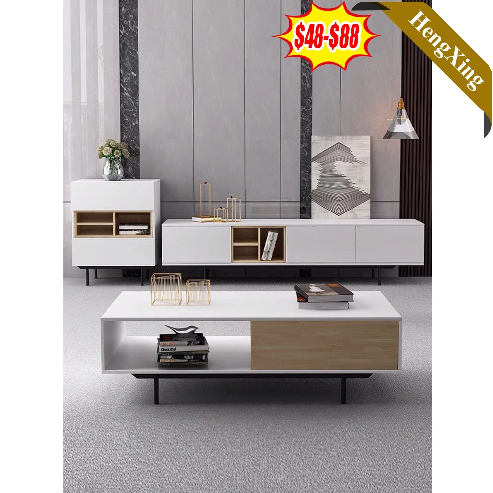 Dernière combinaison ardoise italienne meuble TV Rectangle Thé en marbre moderne de stockage Meuble TV Set de table