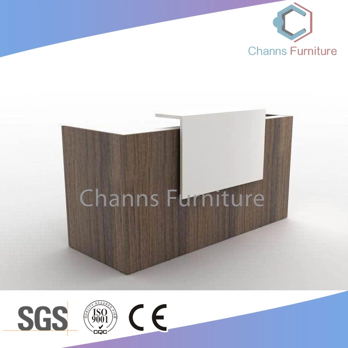 Moderne Möbel Empfangstresen aus weißem Holz für zwei Personen (CAS-RD605)