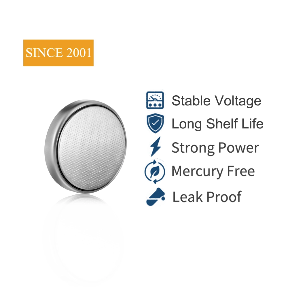 Henli Max Cr2025 Primary 3V Lithium Button Cell Coin Battery with Solder Tabs.