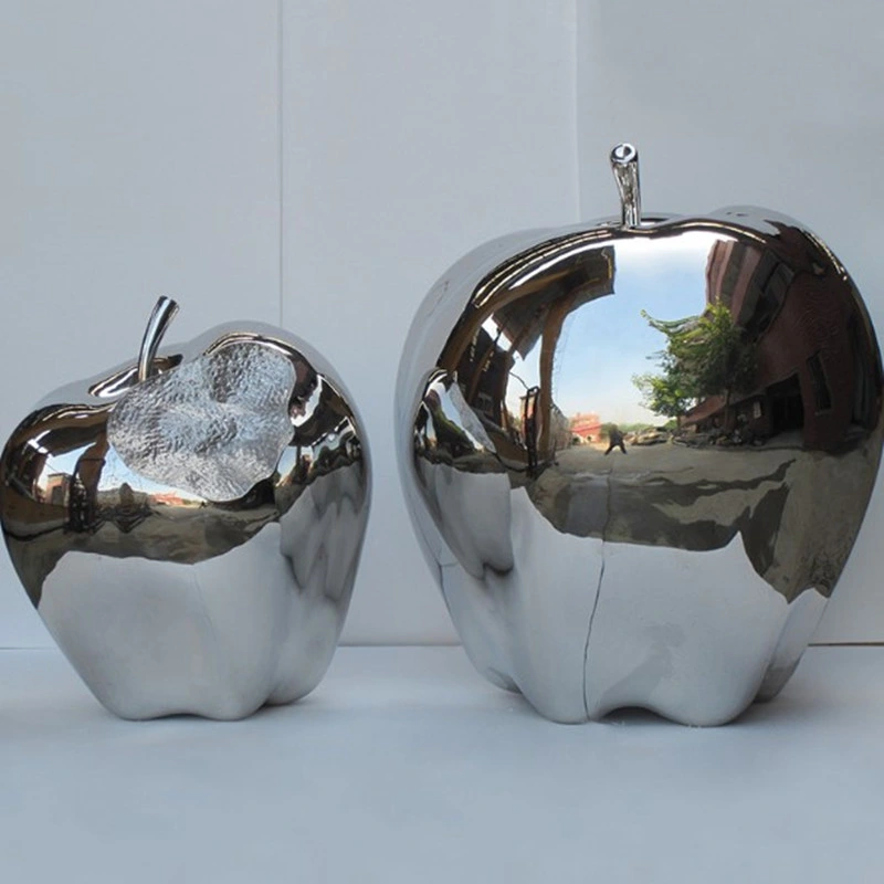 City Square Metal Sculpture Stainless Steel Polished Mirror Ball with Scar Sculpture