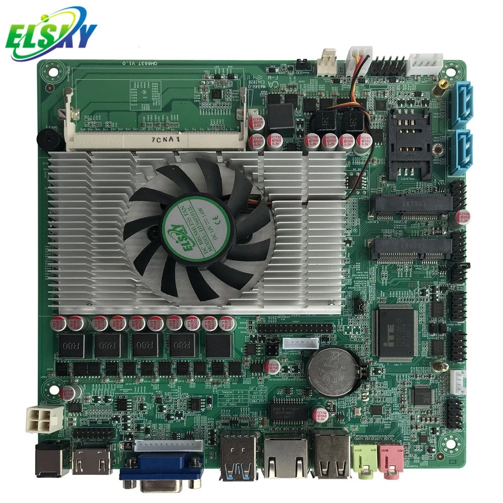 Elsky günstiges 170*170mm Mini-ITX Motherboard 3rd Generation Core i3 3110m Prozessor HM70 HM76 Chipsatz DDR3 mSATA SSD PCI-Express