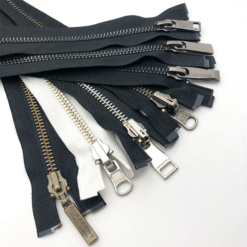 Bag Accessories #3 #5 #8 #10 Meta Material Zippers for Garments