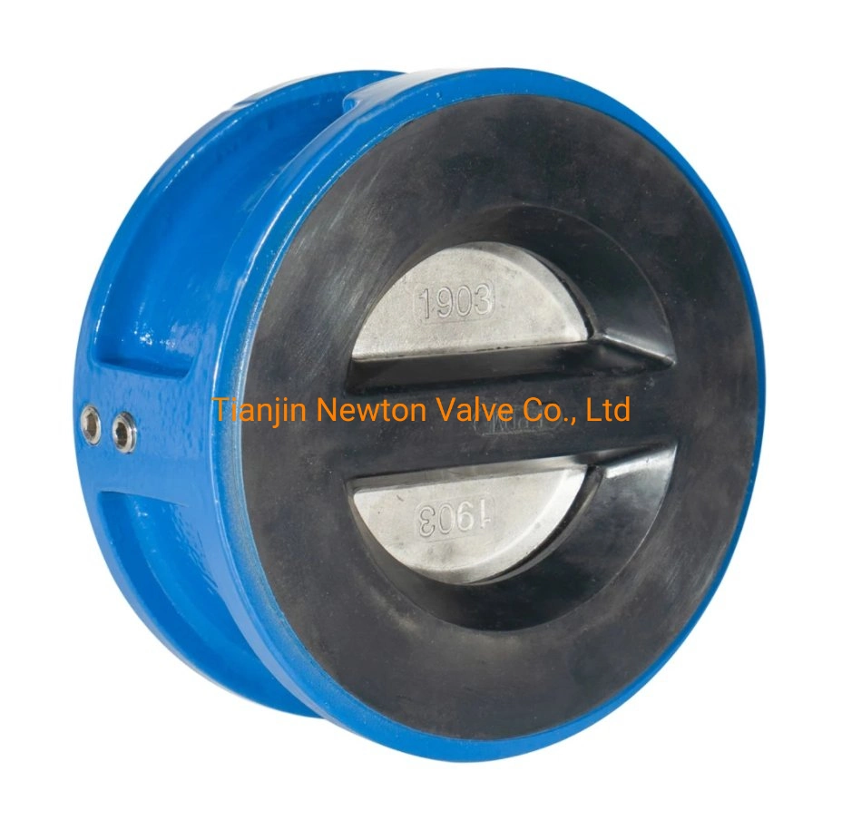 DIN Double Disc Wafer Type Check Valve Pn10/Pn16 ANSI Stainless Steel Double Disc Wafer Check Valve