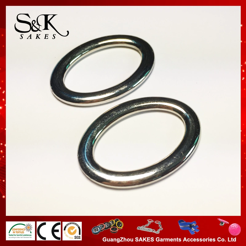 Oval Shape Hot Sale Metal Buckles Alloy Belt Buckle for Garments