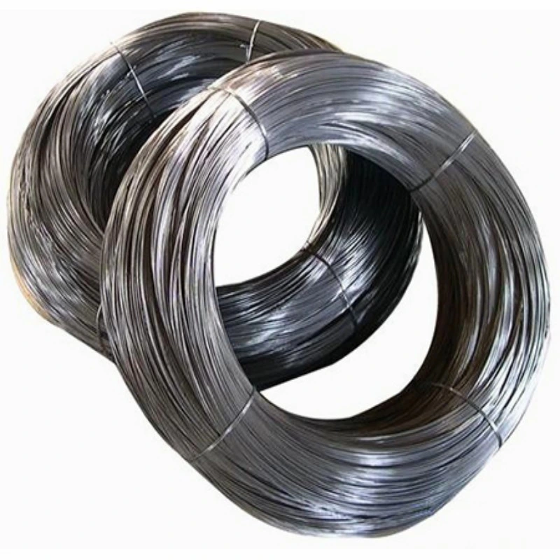 Rolo de arame de metal do mercado India fio de ligação galvanizado fio de alta tensão barra de fio de ferro fio de ligação de laço duplo Swg20, 25, 18