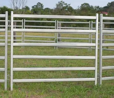 Cattle Fence Farm Used 1.8X2.1m Hot Dipped Galvanized Iron Metal Cattle Horse Corral Panel Farm Fence