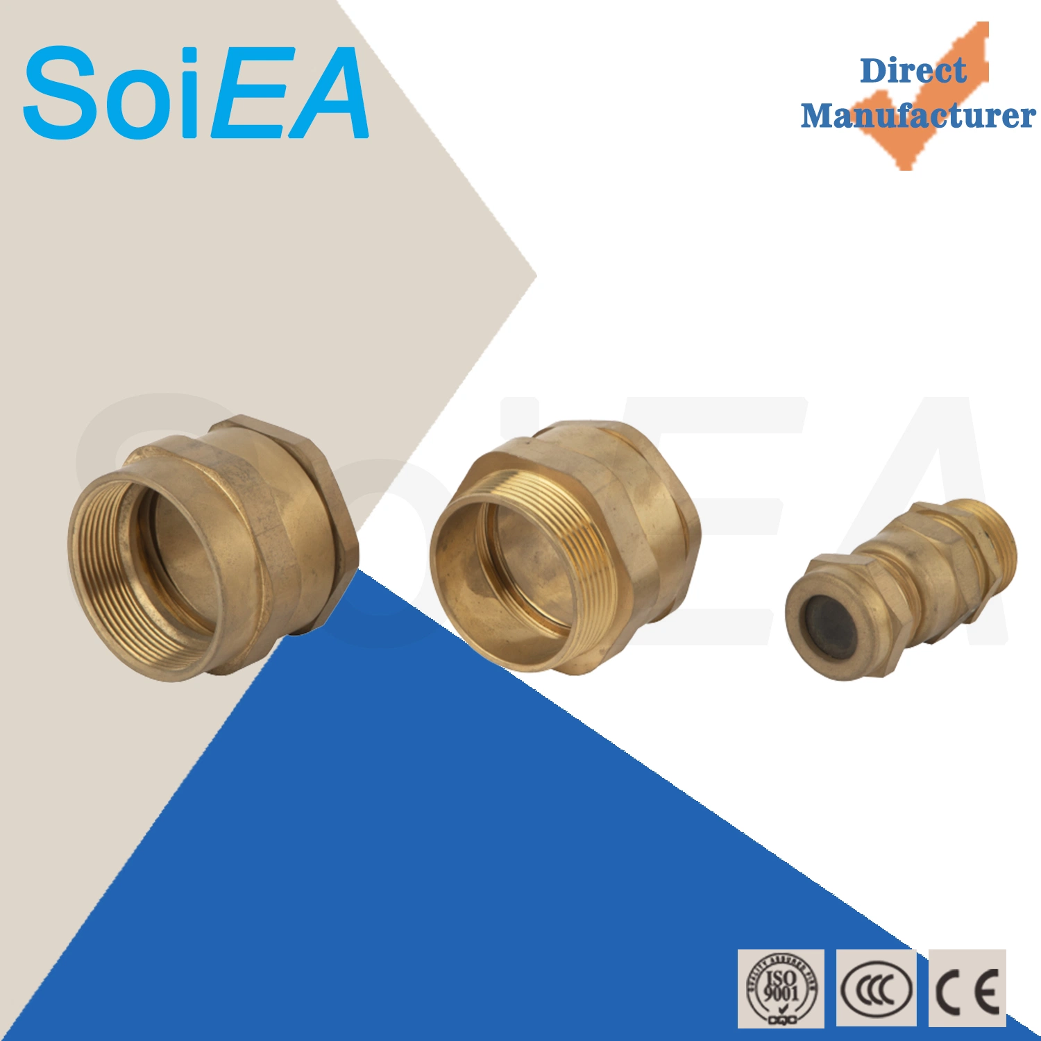 Copper Alloy Hose Coupling Parts 1.5'' Bsp Female 2.5'' BS336 Male