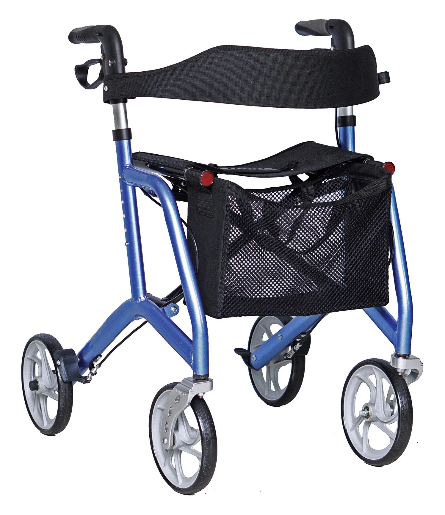 Heinsy Folding Empower Rollator Walker with Comfort Handles and Thick Backrest